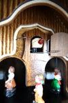 German Cuckoo Clock 1 day mechanical chalet with moving rocking horse and music