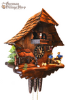 German Cuckoo clock with music and wooden sawyermen