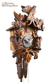 German Cuckoo Clock 1 day mechanical cuckoo bird and squirrel carvings