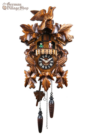 German Cuckoo Clock battery operated traditional Cuckoo birds with music