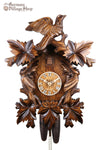 German Cuckoo Clock 8 day mechanical traditional cuckoo bird carvings