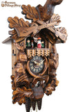 German Cuckoo Clock 1 day mechanical After the hunt scene with music