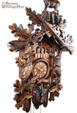 German Cuckoo Clock 8 day mechanical before the hunt scene with music