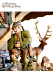 German Cuckoo Clock 8 day mechanical Hones chalet from the black forest hunter with hand carved wooden deer and stag figurines