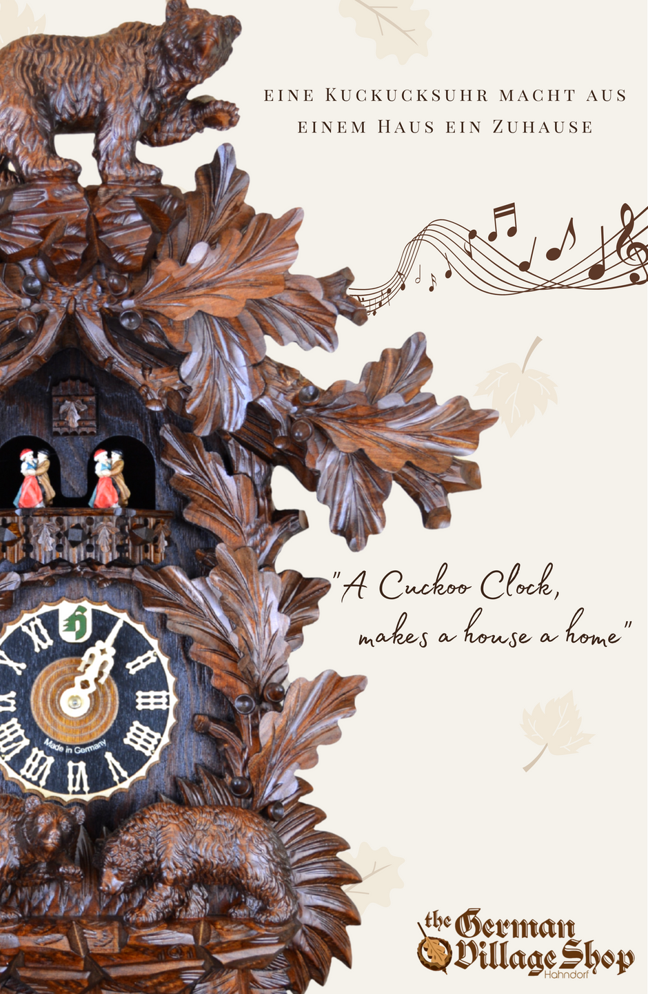 Black Forest Cuckoo Clock (The German Village Shop) Traditional clock