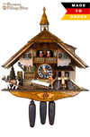 Cuckoo Clock Mechanical 8 Day - Hones chalet with horse & cart