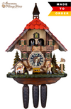 Cuckoo Clock Mechanical 8 Day - Hones red roof chalet