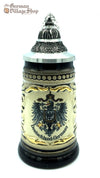 Traditional German beer stein with gold trim and German eagle featured at The German village shop SA