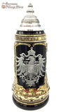 Beer Stein - Rustica German cities with pewter eagle 1 L