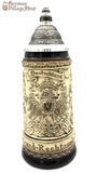 Beer Stein - Rustica German eagle with towns 1/2 L