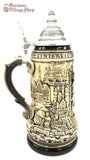Beer Stein - Rustica German cities with pewter eagle 1 L