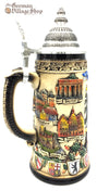 Traditional German Beer stein with German eagle and state crests.