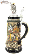 German beer stein with rustic finish and pewter eagles featured in The German Village shop Hahndorf South Australia