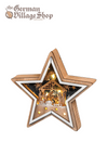 Christmas Decoration - Wooden LED Star