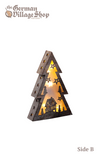 Wooden and LED Christmas decoration, Christmas tree, laser wood cut out