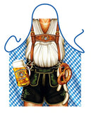 German Themed Apron, Oktoberfest Man, German man beer belly, Dress up or BBQ apron