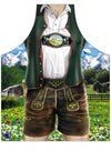 German Themed Apron, Alpine Man, German man traditional dress, Dress up or BBQ apron