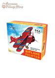 Metal Tin Plane (Red biplane)