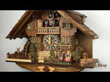 Cuckoo Clock Mechanical 8 Day - Hones kissing couple on bench