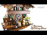 Video of battery operated cuckoo clock with Coo Coo call, moving beer drinkers and music
