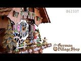 Video of 8 day mechanical cuckoo clock with Coo Coo call with music and moving figurines
